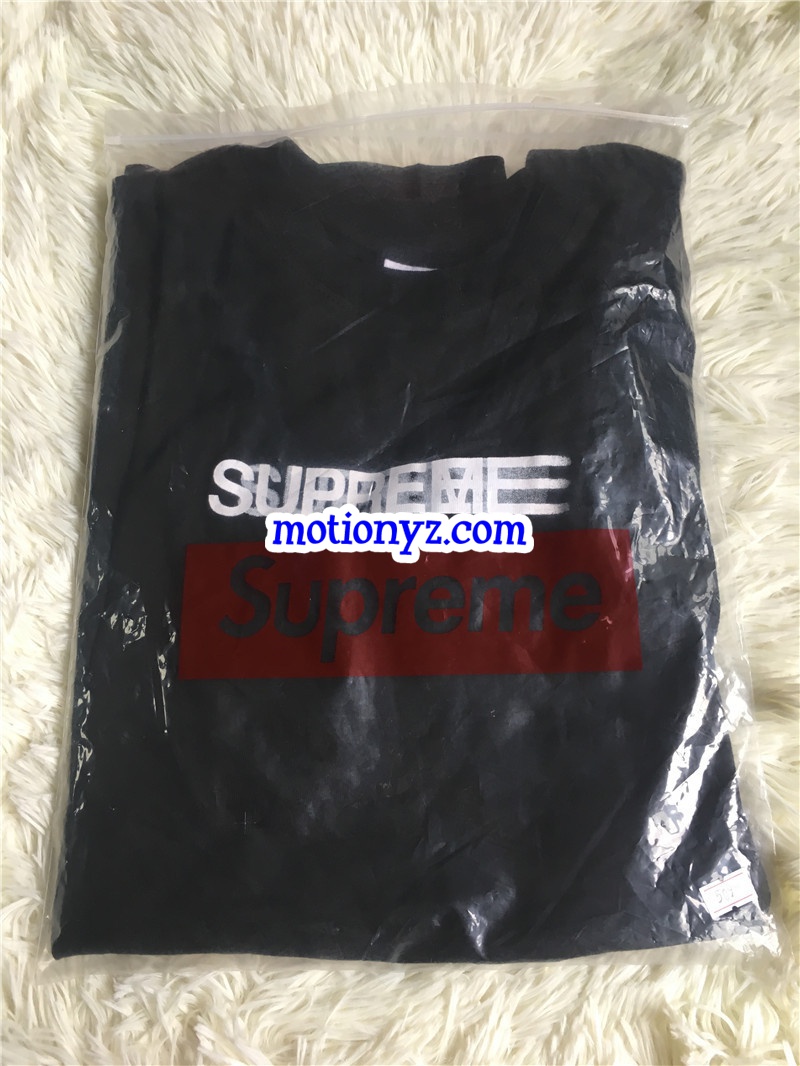 Supreme Black T-Shirt(White Letters)